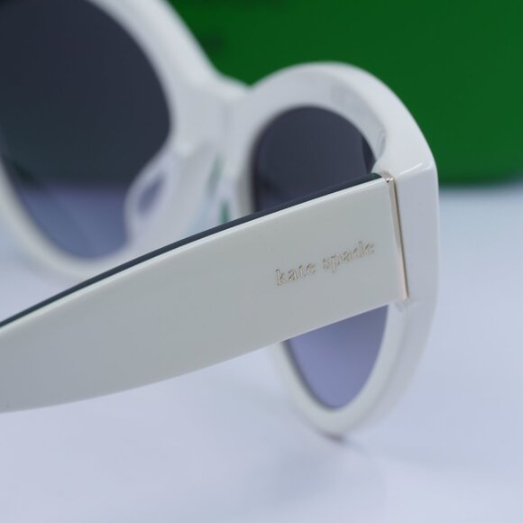 Final Price! Kate Spade PAISLEIGH/S 0VK6 9O White/Green/Grey Sunglasses